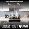 imageBroanNuTone Luxury Modern 36Inch 350 MAX Blower CFM 15 Sones Stainless Steel Range HoodStainless Steel