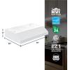 imageBroanNuTone Luxury Modern 36Inch 350 MAX Blower CFM 15 Sones Stainless Steel Range HoodWhite
